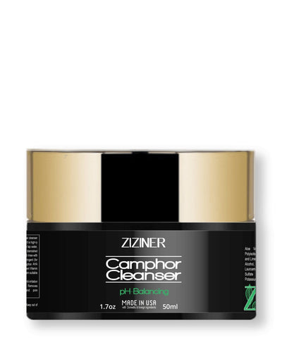 Camphor Cleanser ZM-CC1
﻿1.7oz/50ml
Ingredients:
Aloe Vera Gel, Stearic Acid, Hydrogenated Polyisobutene, Herb Extracts: (Ivy and Watercress and Lime Tree and Lavender and Soap WortHealth & Beautyziziner skincareziziner BeautyCamphor Cleanser