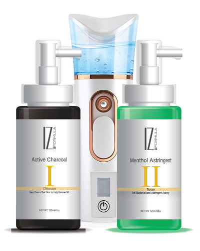 Oily to Combination Skin Starter PackageTwo Plus One Steps for Oily to Combination Skin Starter Package
Step One Active Charcoal
Introducing our advanced Deep Cleansing Solution, meticulously crafted to deSkin careZiziner Beautyziziner BeautyCombination Skin Starter Package